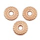 DQ metal bead 8mm disc Deco Rosegold